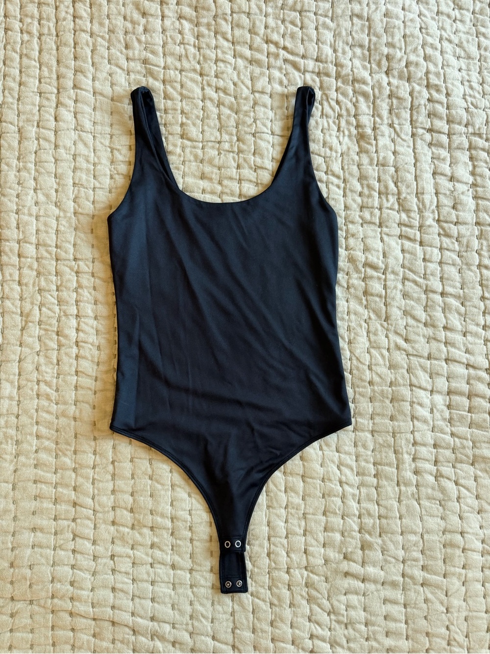 Abercrombie & Fitch Black Scoop Neck Bodysuit
